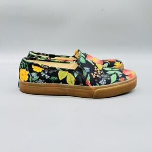 Keds X Rifle Paper Co Shoes Womens 8.5 Multicolor Floral Slip On Casual Sneakers